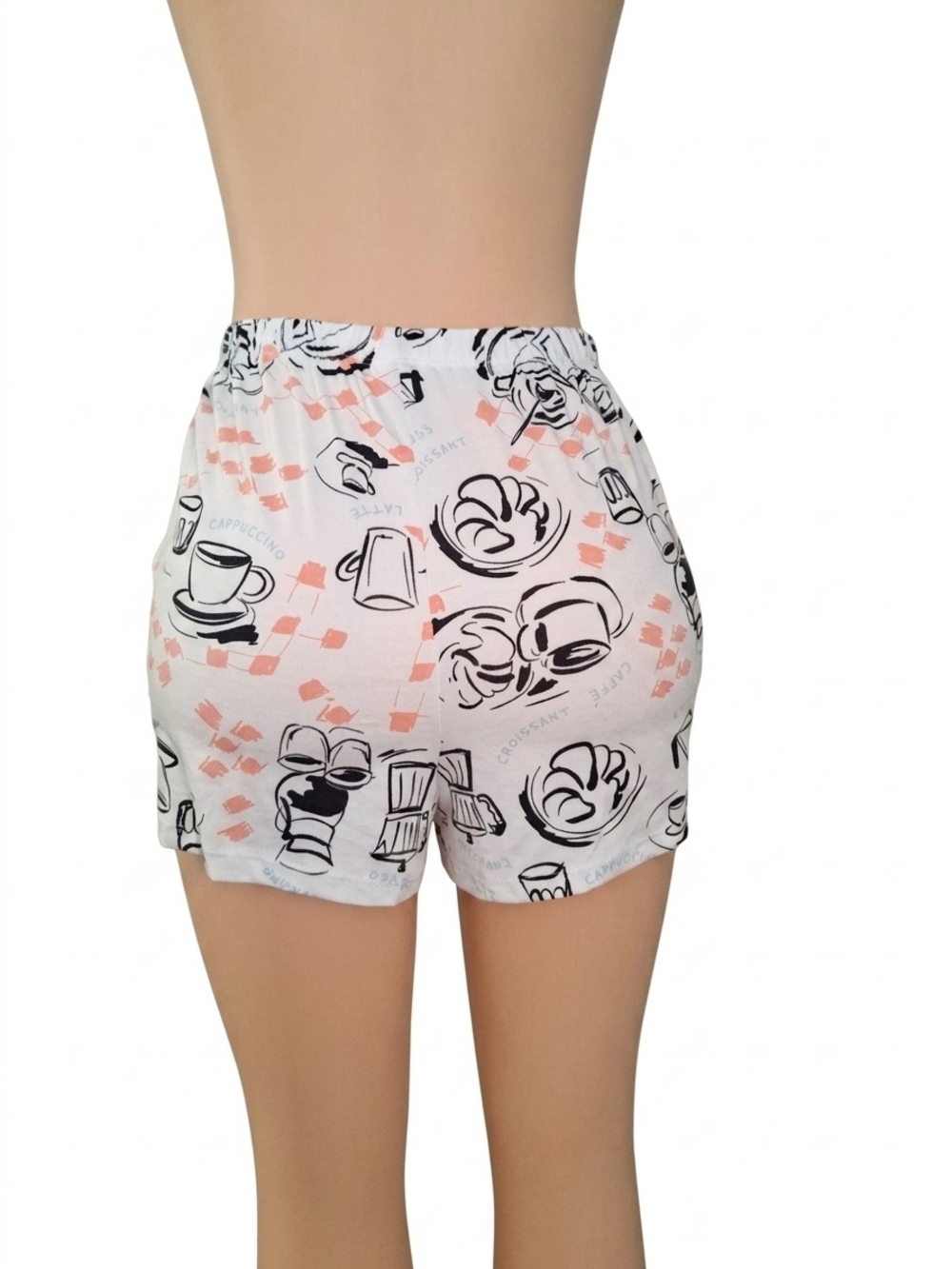 White Printed Women’s Lounge Shorts